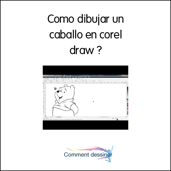 Como dibujar un caballo en corel draw